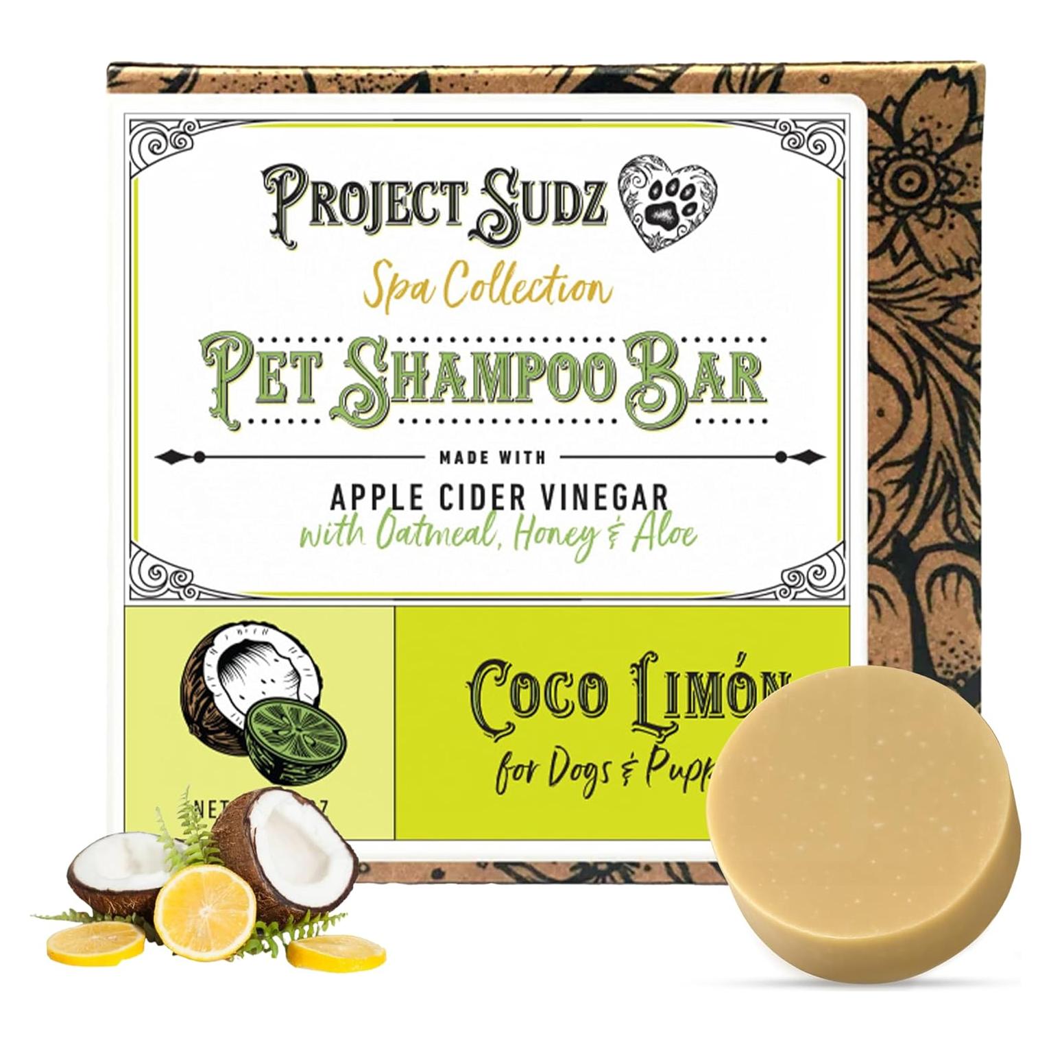 Jabón Sólido para Mascotas Project Sudz Coco Limone 113g