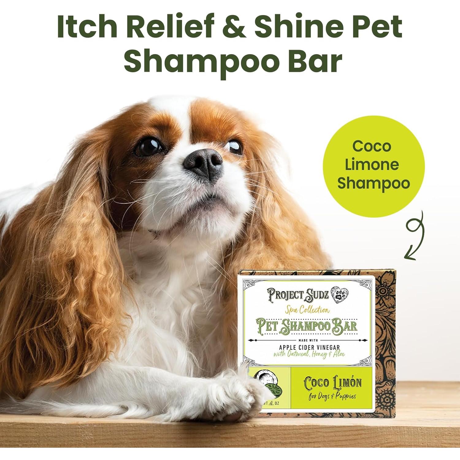 Jabón Sólido para Mascotas Project Sudz Coco Limone 113g