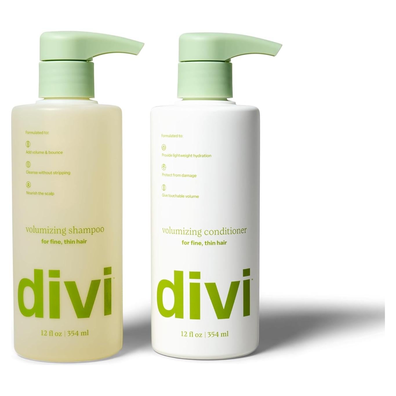 Champú y Acondicionador Voluminizador Divi 2 x 354 ml