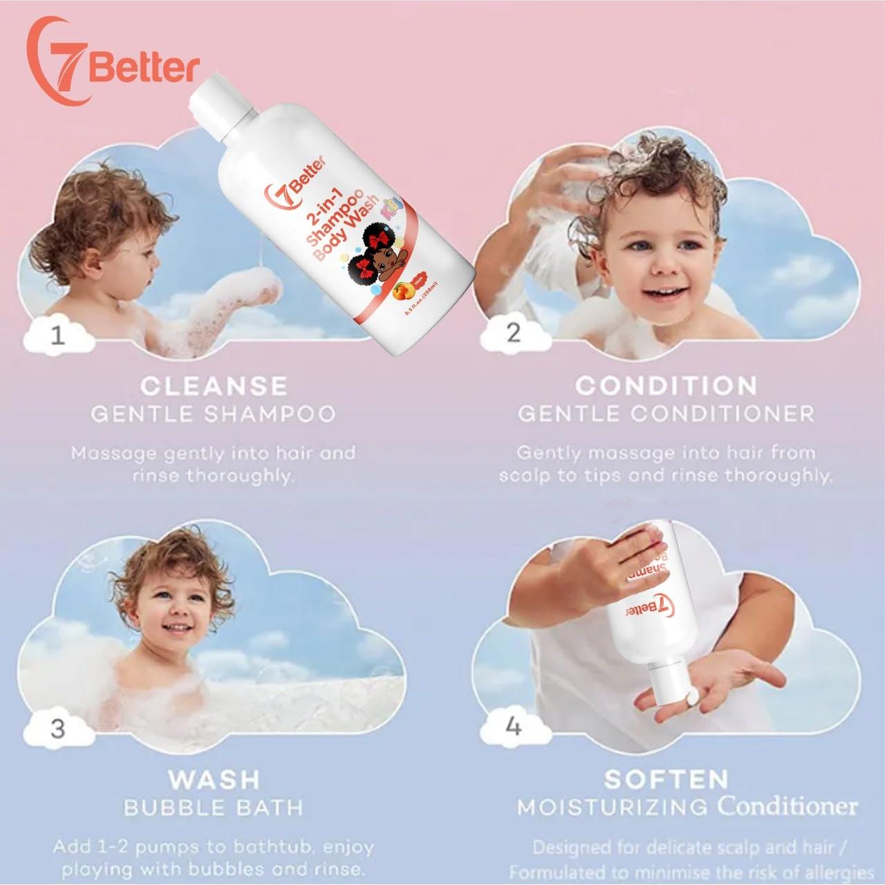Champú y Gel de Baño 3 en 1 Better para Niños - Hidratante