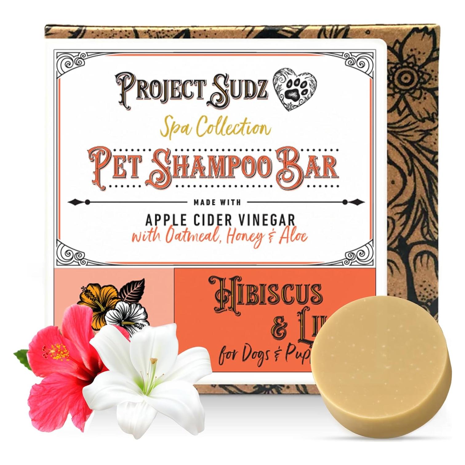 Jabón Sólido para Perros Project Sudz SpaBar - Hibisco y Lirio