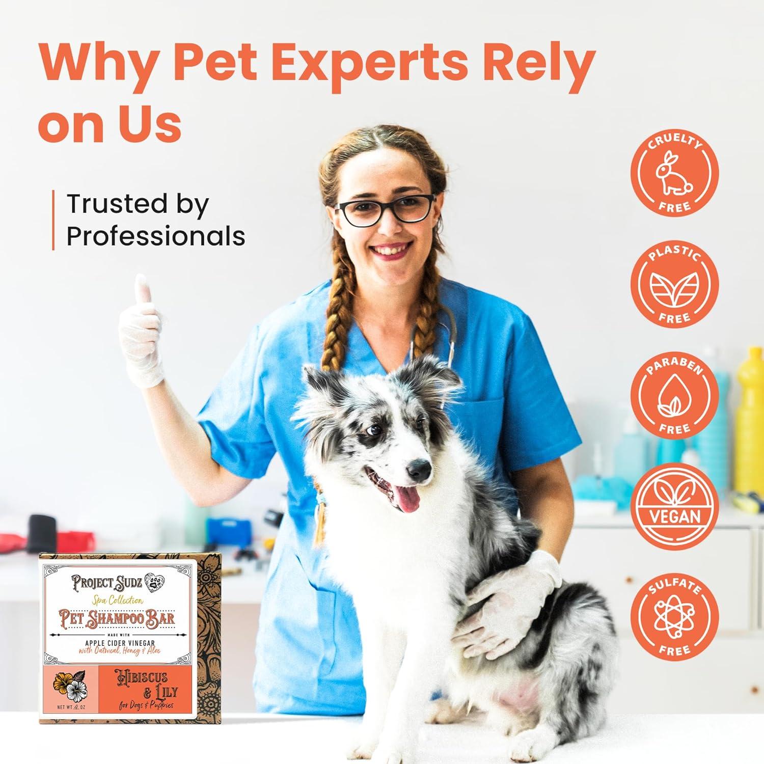 Jabón Sólido para Perros Project Sudz SpaBar - Hibisco y Lirio