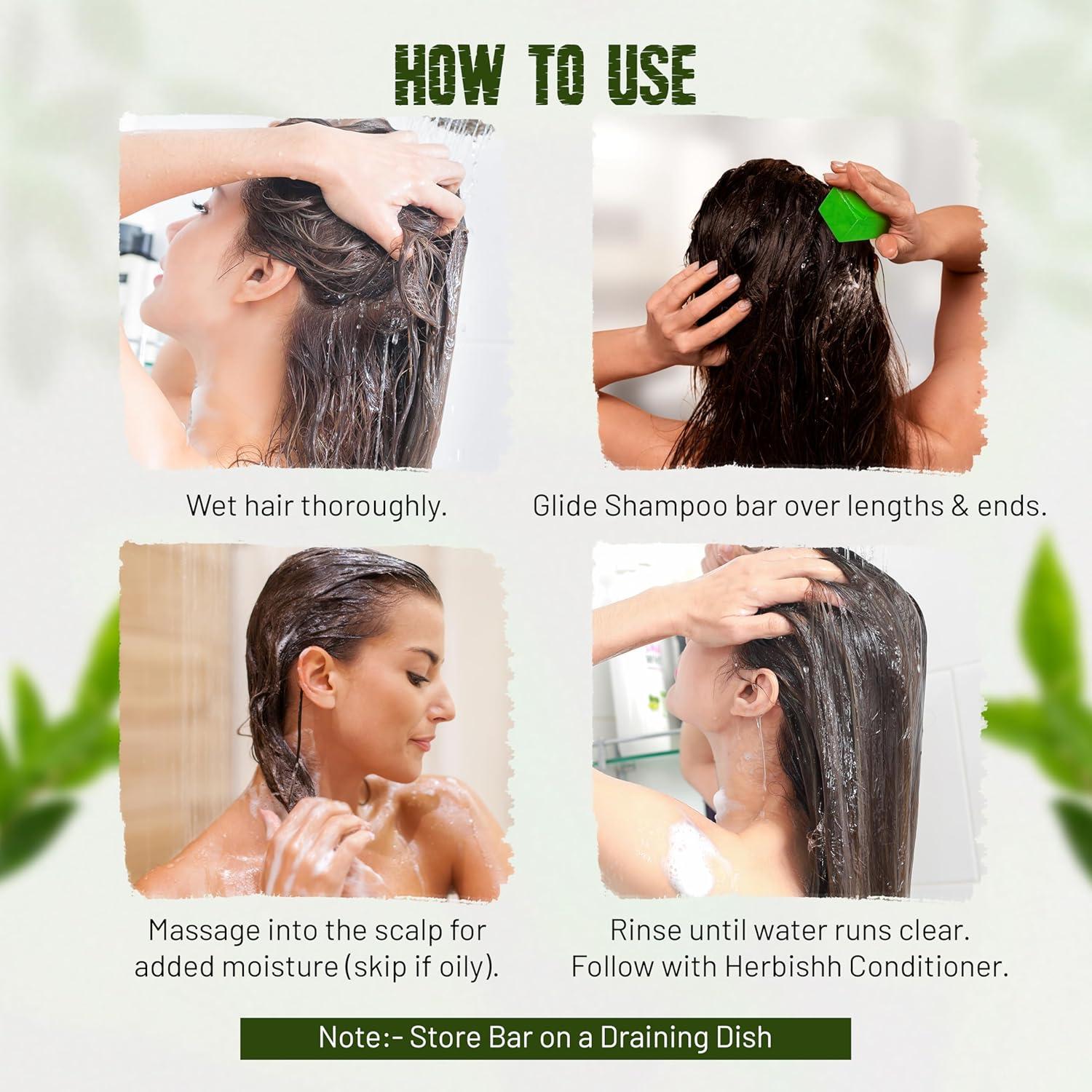 Champú Sólido Herbishh de Árbol de Té y Menta 100g - Limpieza Profunda