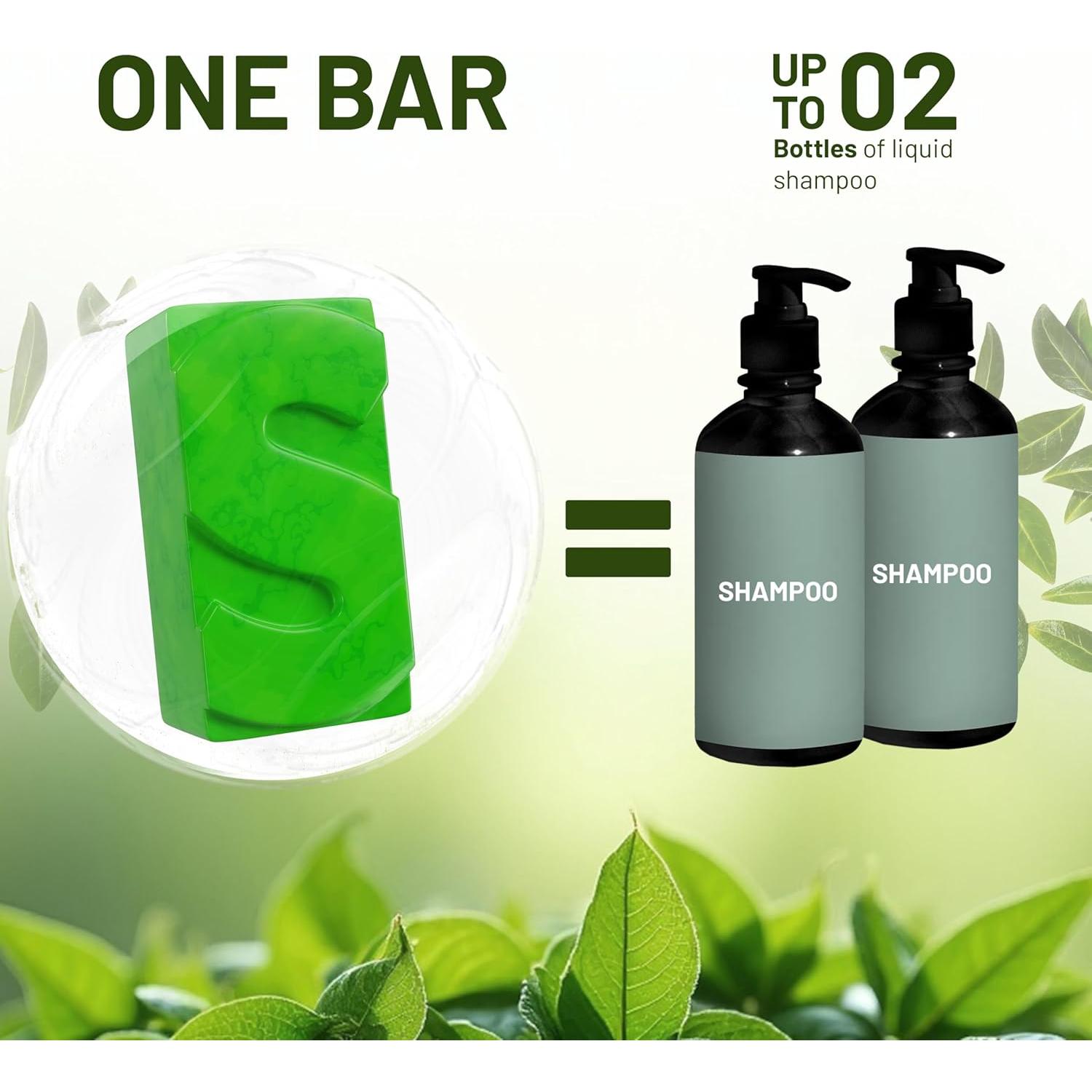 Champú Sólido Herbishh de Árbol de Té y Menta 100g - Limpieza Profunda