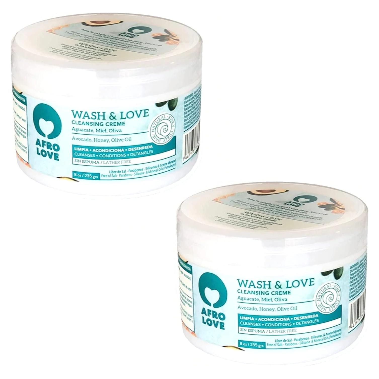 Afro Love Co-Wash Crema Limpiadora 2x226.8g - Hidratante Rizado