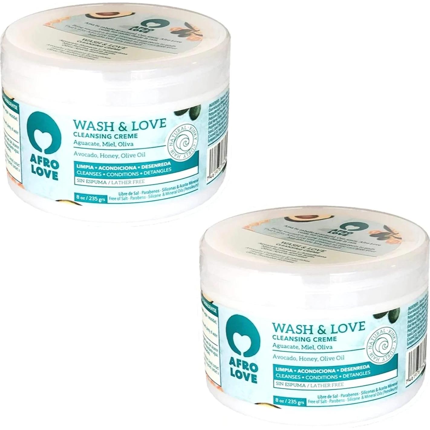 Afro Love Co-Wash Crema Limpiadora 2x226.8g - Hidratante Rizado