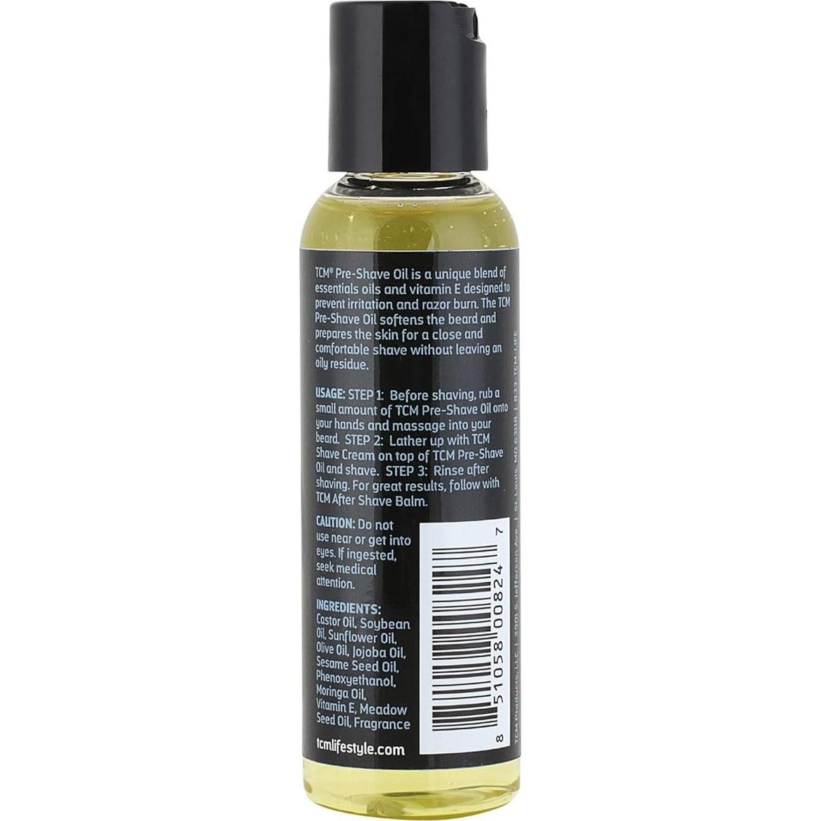 Aceite Pre-Afeitado TCM 56.7g - Moringa y Oliva, Suave y Ligero