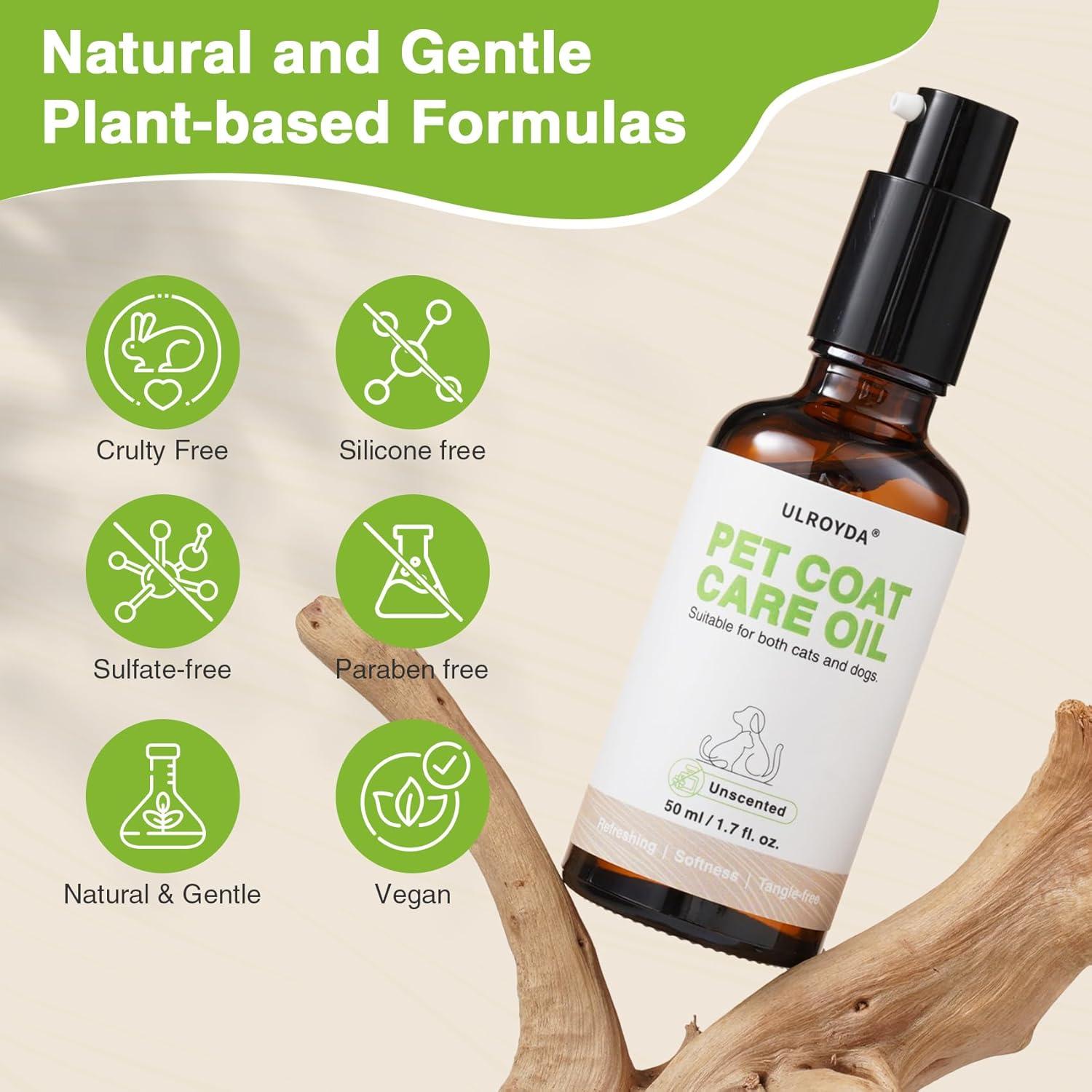 Aceite para Cuidado de Pelaje ULROYDA 50 ml - Acondicionador Sin Enjuague