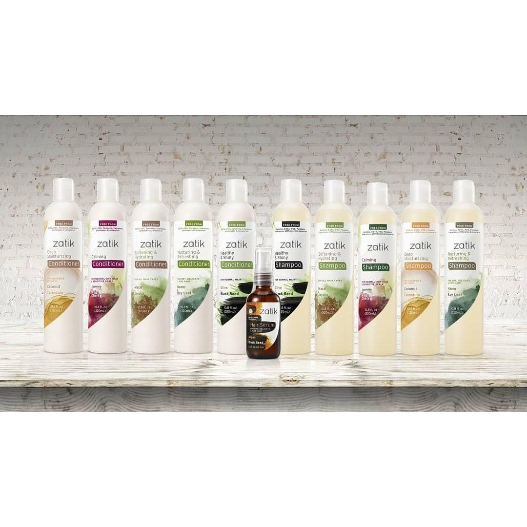 Set de Champú y Acondicionador Calmante Zatik Naturals 10.8 oz