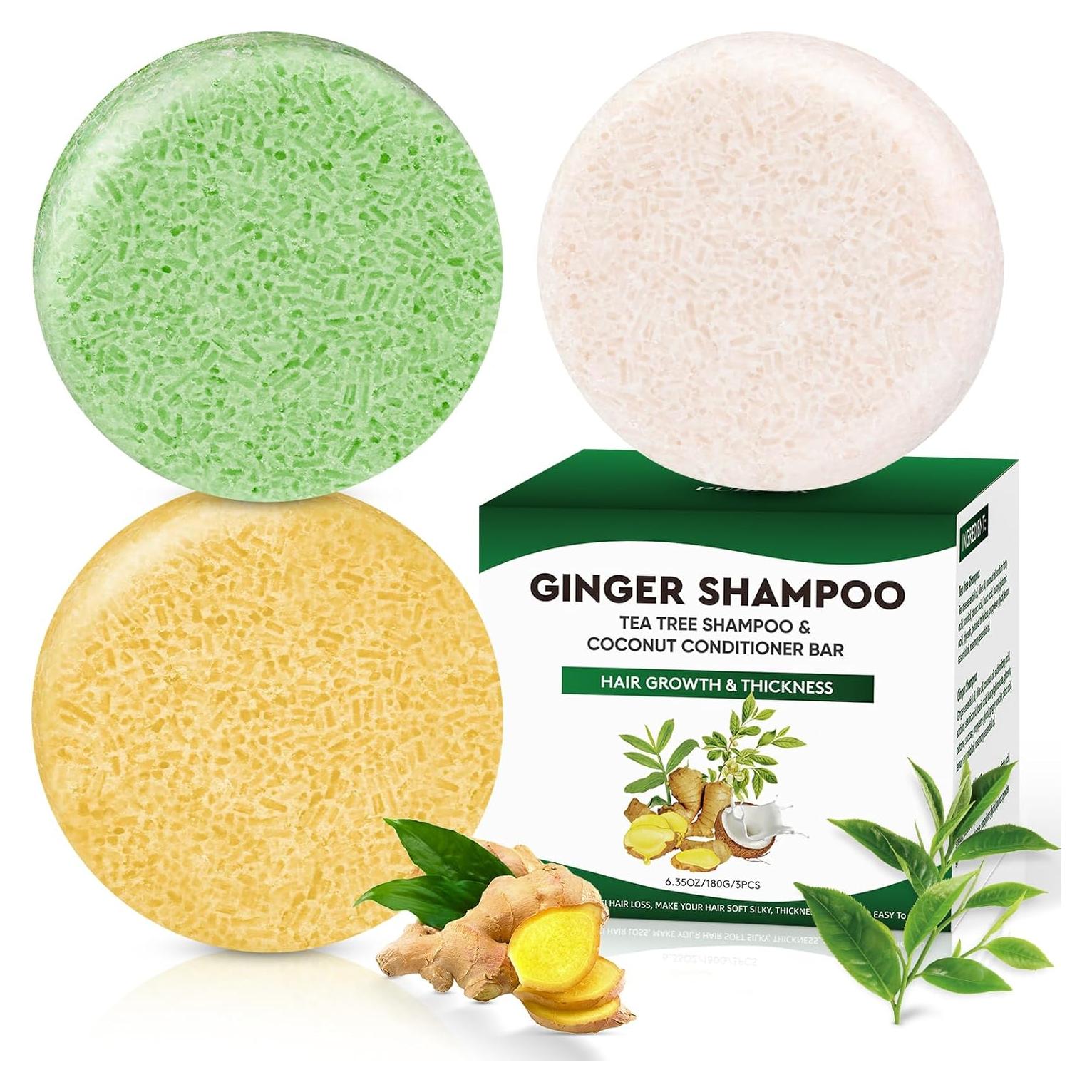 Champú y Acondicionador en Barra Pubpok Jengibre y Árbol de Té