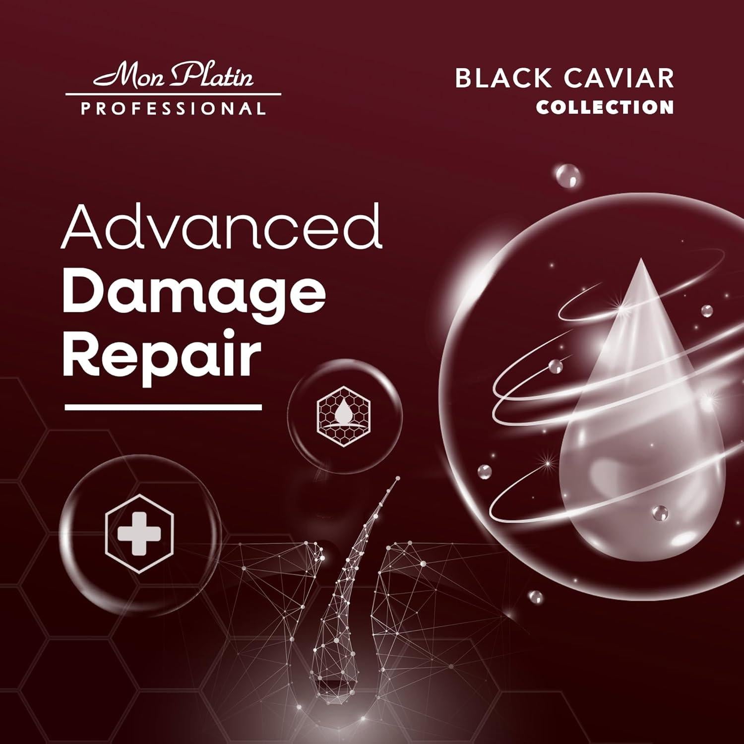 Mascarilla Capilar Mon Platin 500ML - Caviar Negro y Seda