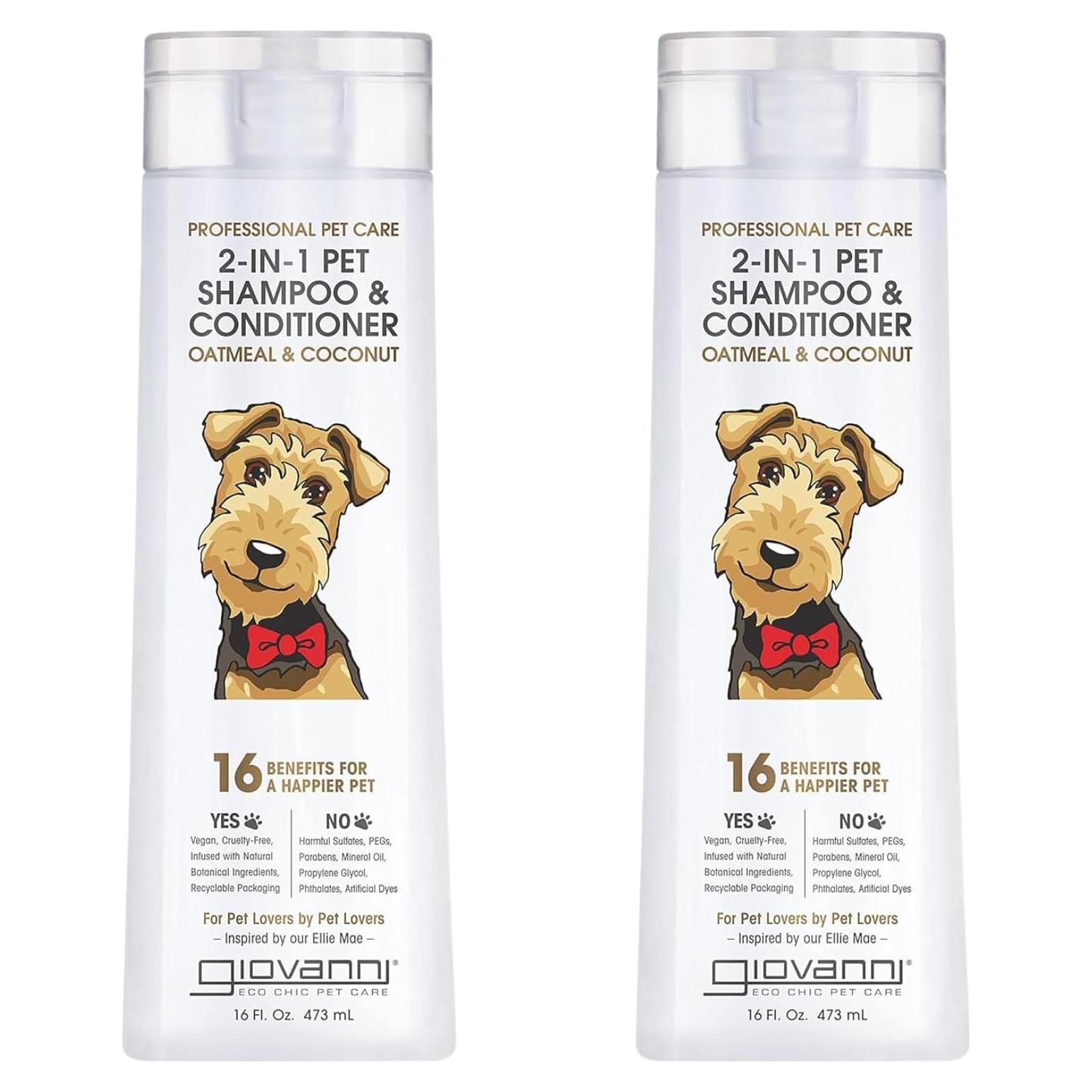 Champú y Acondicionador 2-en-1 GIOVANNI para Mascotas 473ml