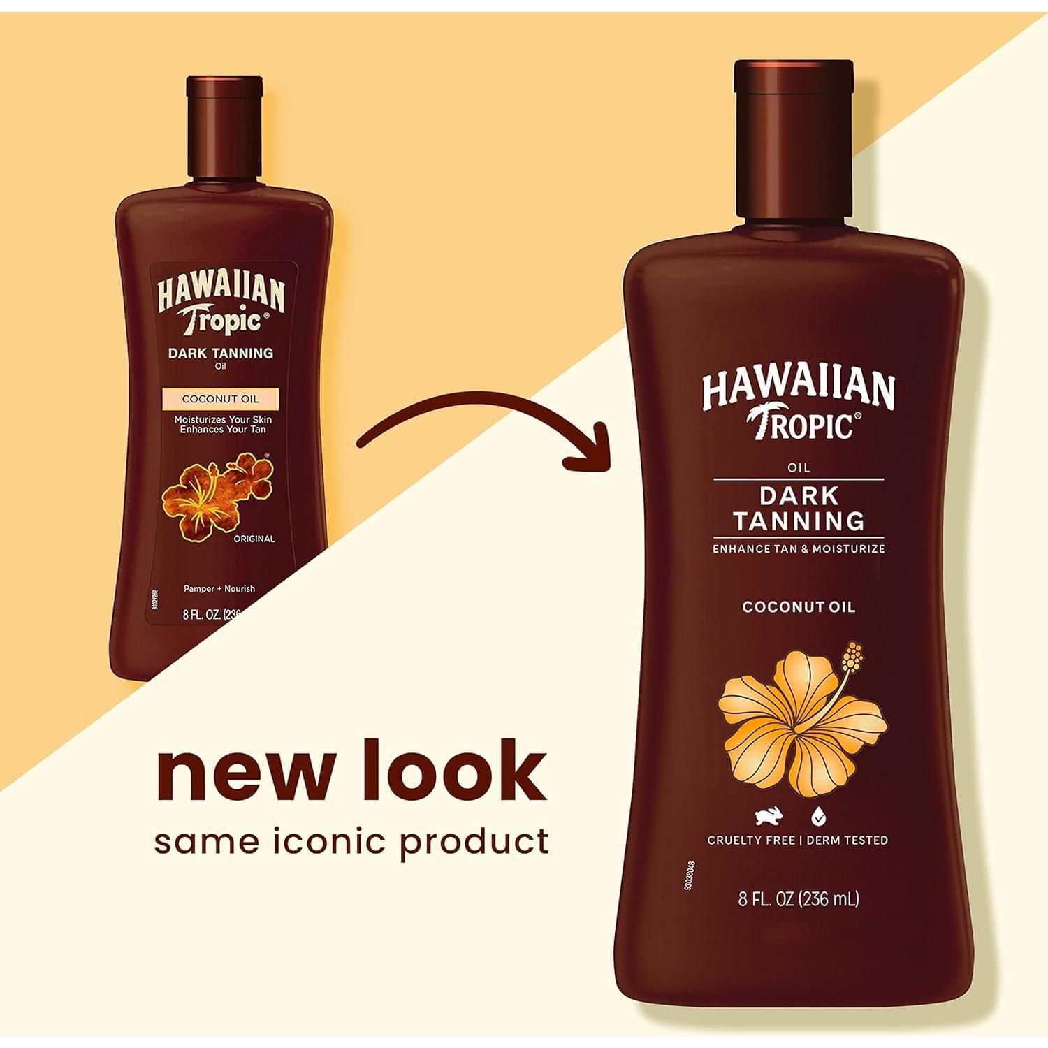 Aceite Bronceador Oscuro Hawaiian Tropic 236ml - Hidratante SPF 0
