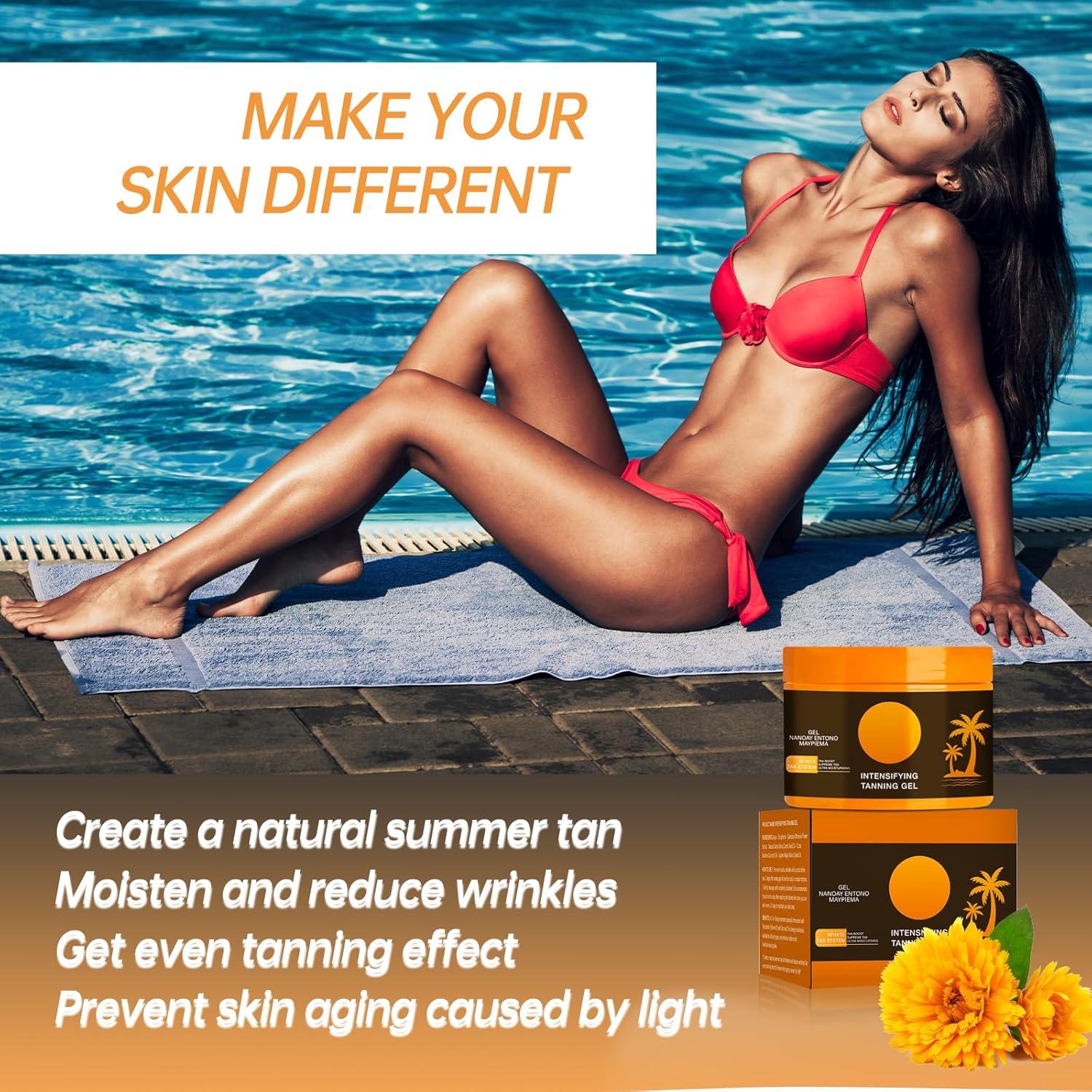 Gel Bronceador Intensivo Aiwejay 150g - Acelerador Natural