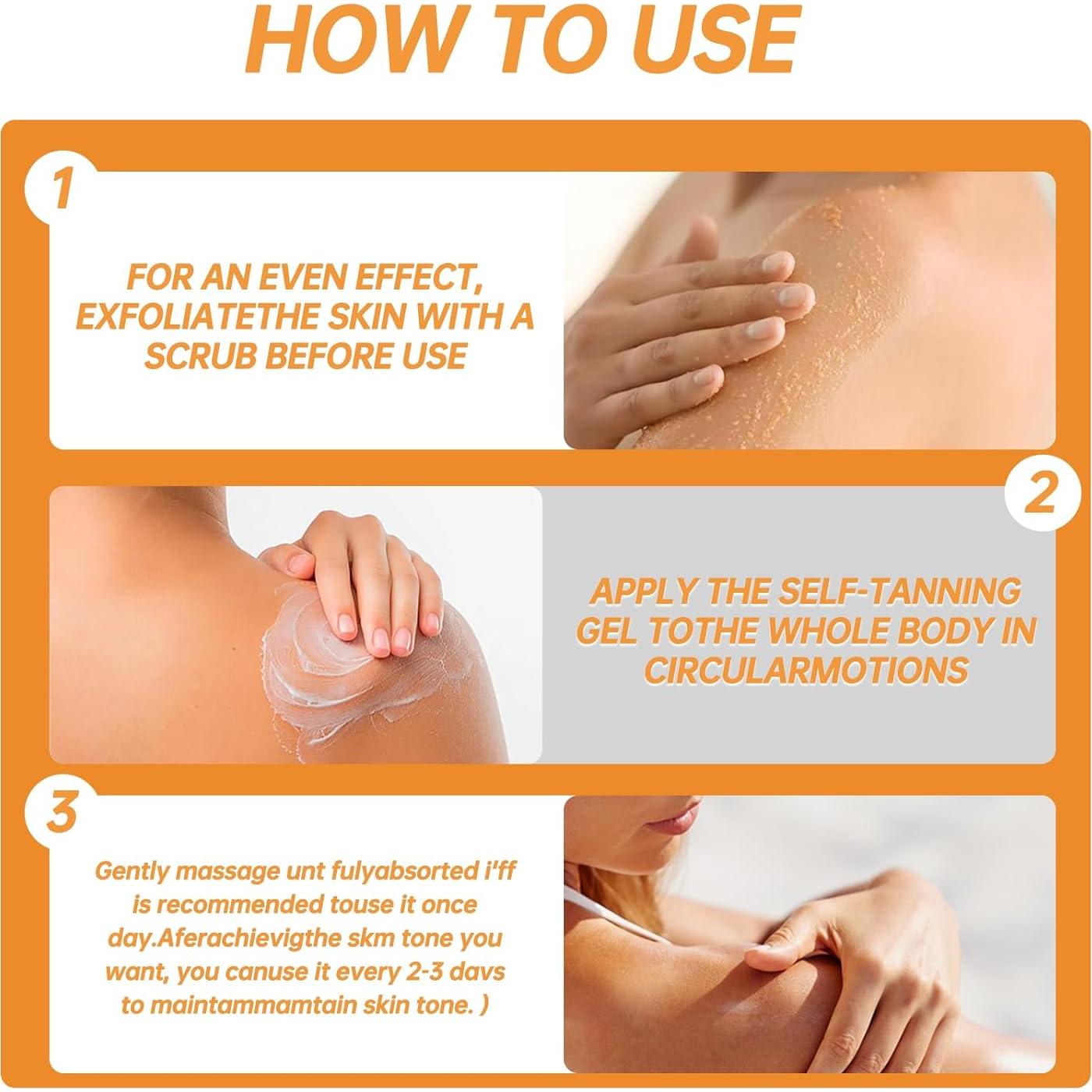 Gel Bronceador Intensivo Aiwejay 150g - Acelerador Natural