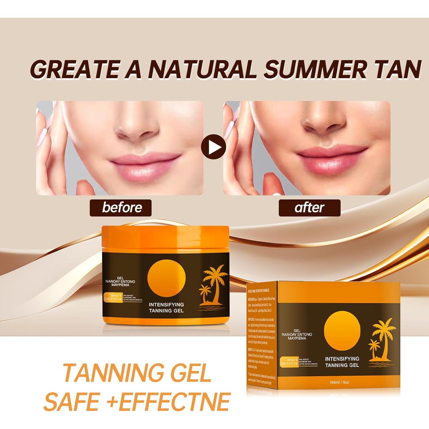 Gel Bronceador Intensivo Aiwejay 150g - Acelerador Natural