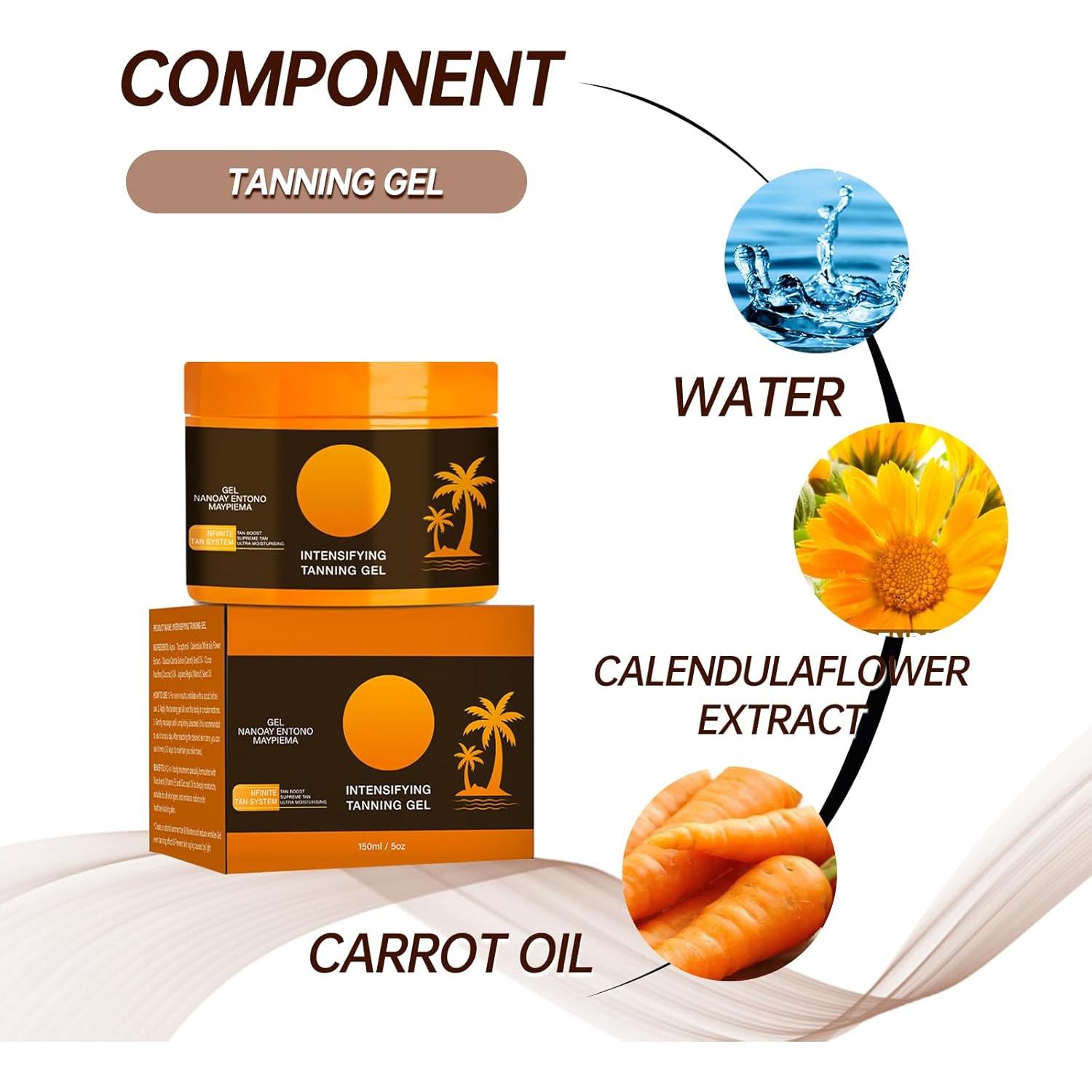 Gel Bronceador Intensivo Aiwejay 150g - Acelerador Natural