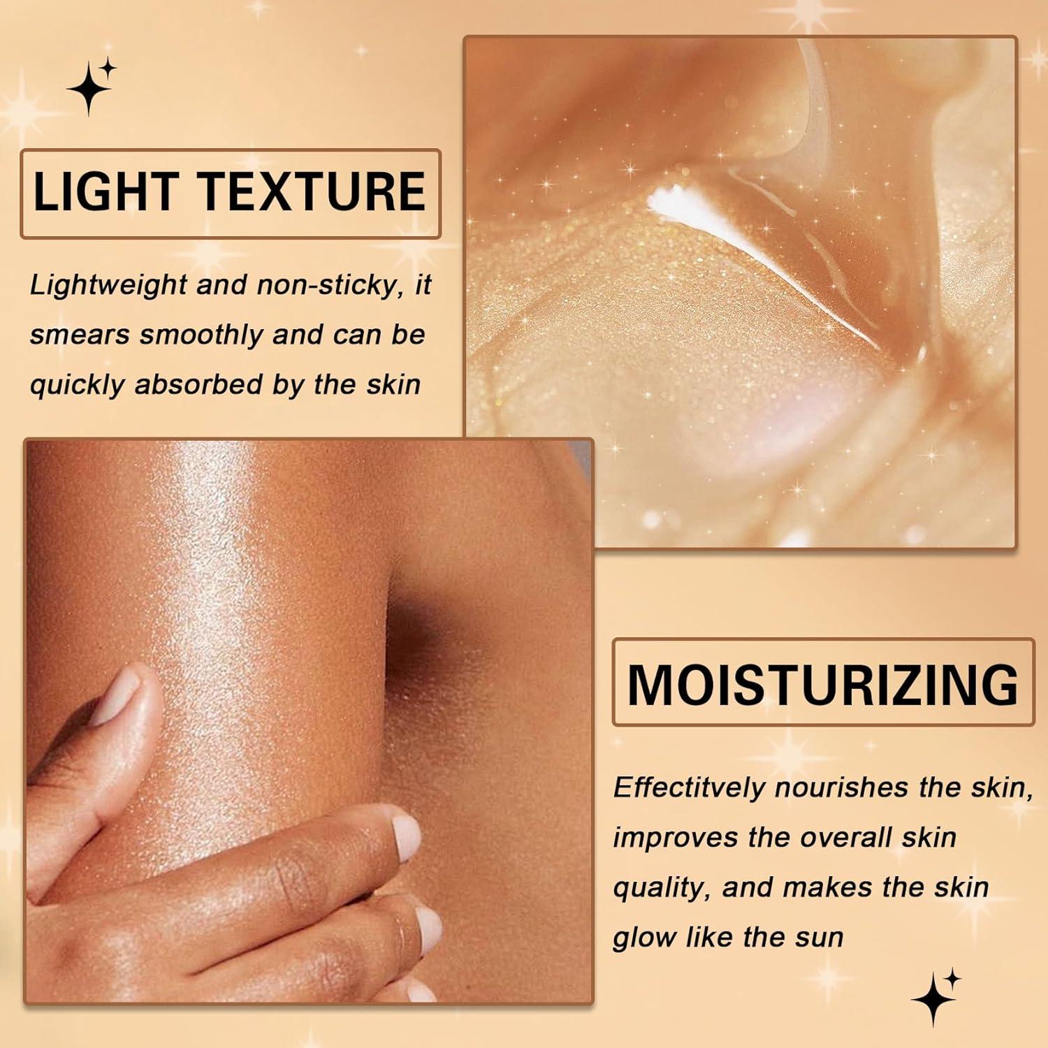 Aceite Bronceador QIUFSSE con Brillos y Coco SPF 45 109.8 ml