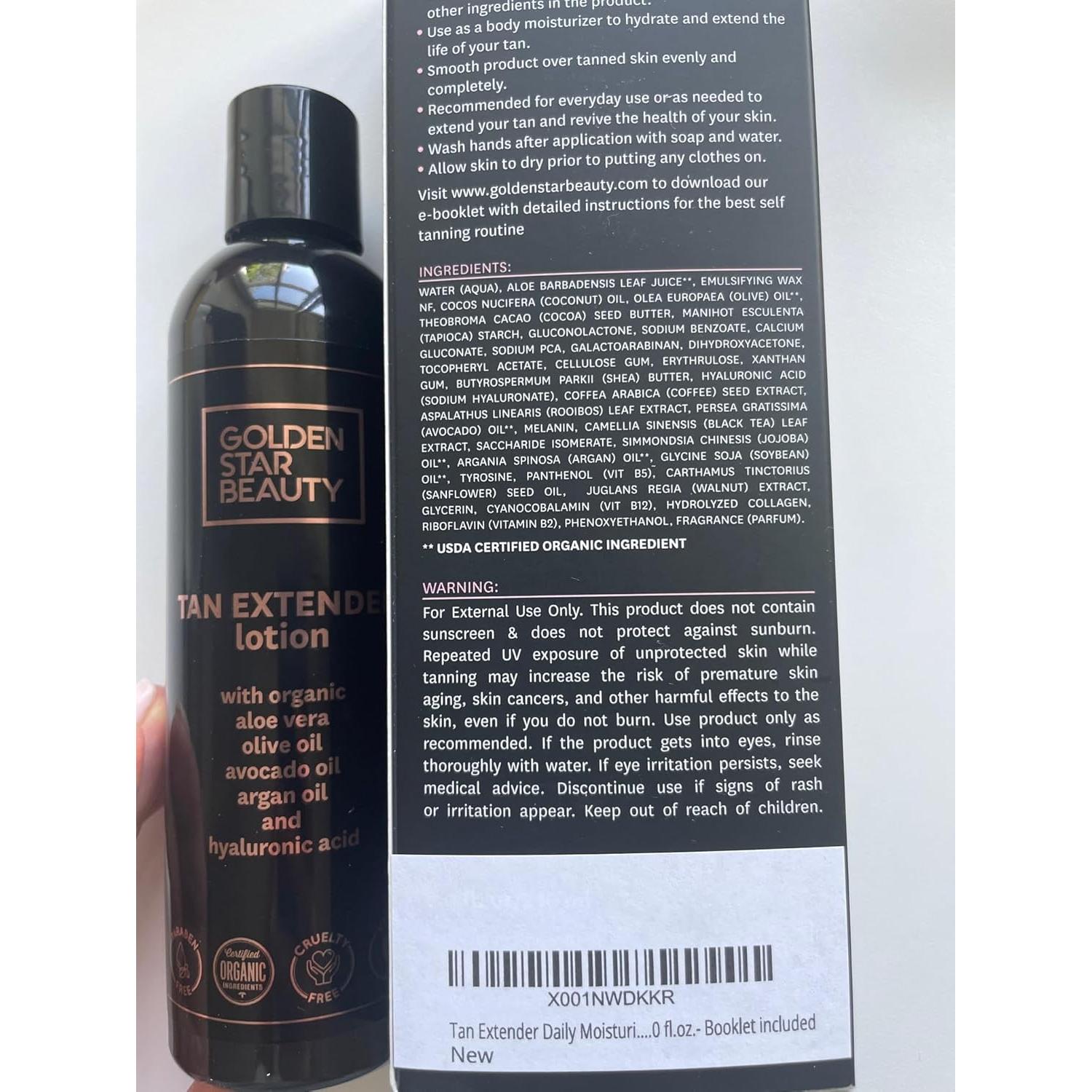 Loción Hidratante Extensora de Bronceado Golden Star 236.6 ml