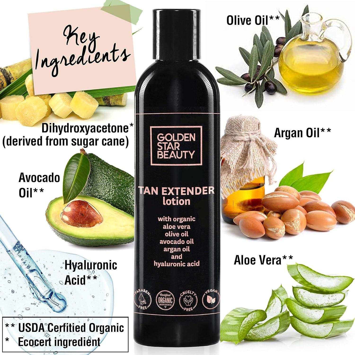 Loción Hidratante Extensora de Bronceado Golden Star 236.6 ml