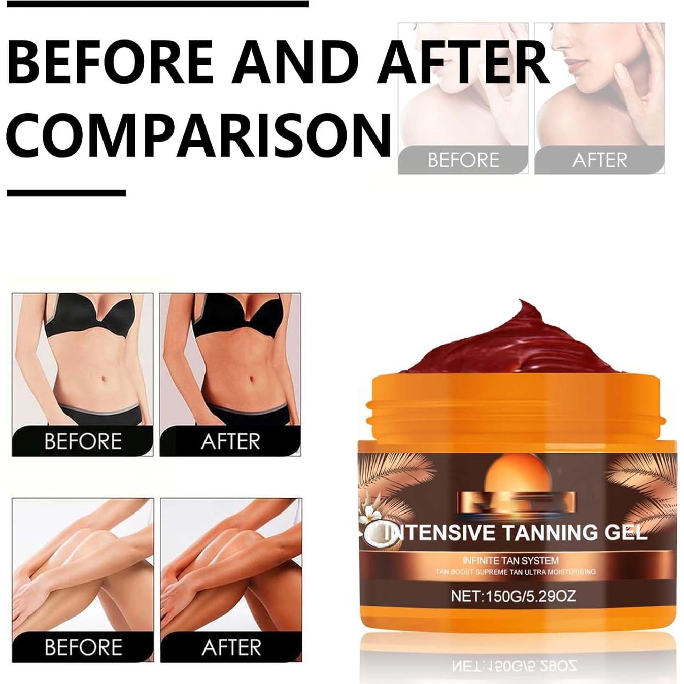 Gel Acelerador de Bronceado LISAELIXIR 200g con Vitamina E