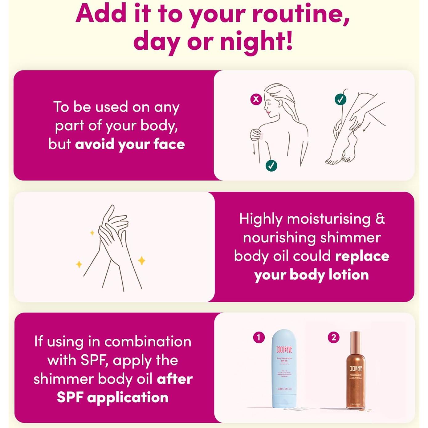 Aceite Corporal Iluminador Coco & Eve 100 ml - Antioxidante Brillante