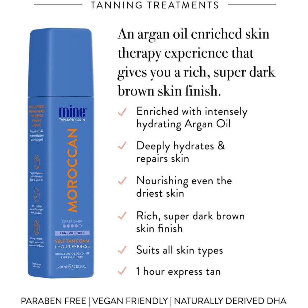 Espuma de Bronceado Minetan Skin Loving 198 ml - Acabado Marrón Oscuro