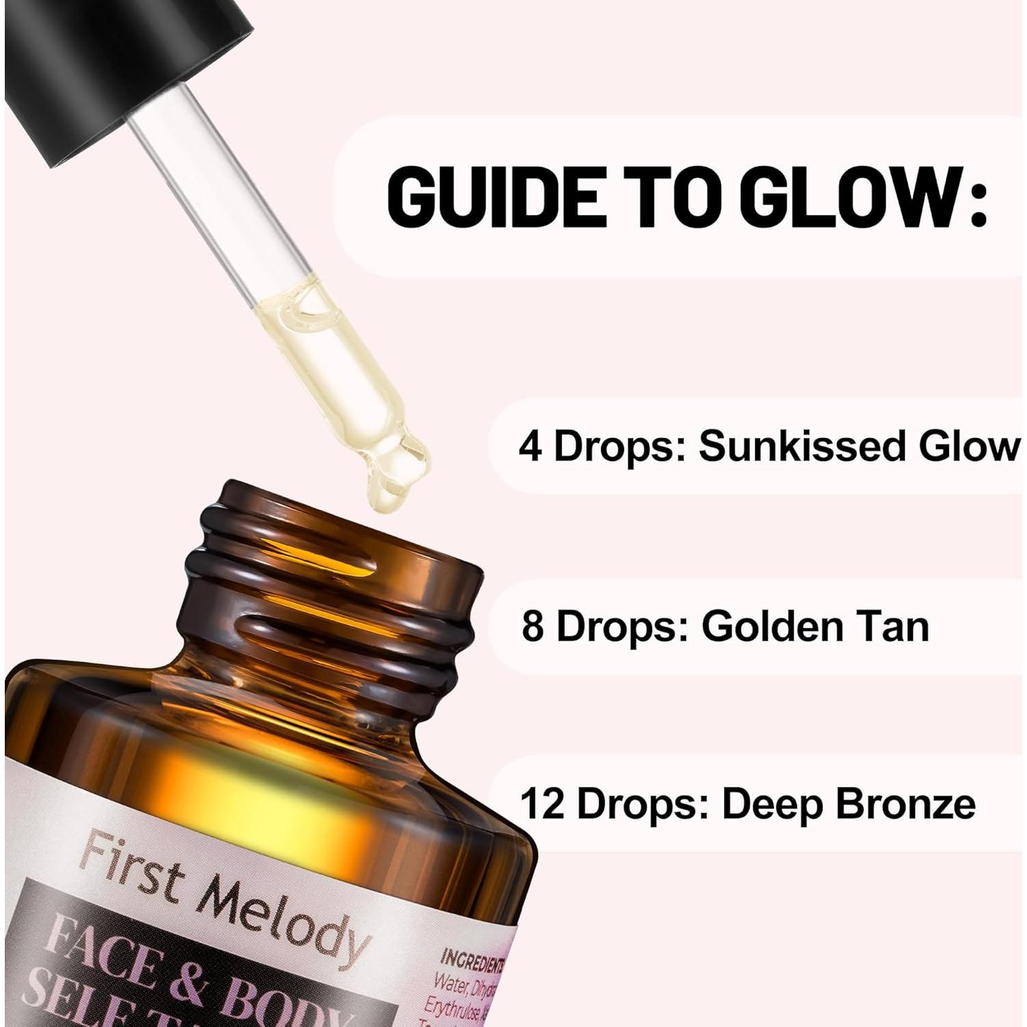 Gotas Autobronceadoras First Melody 30ml - Bronceado Natural Facial