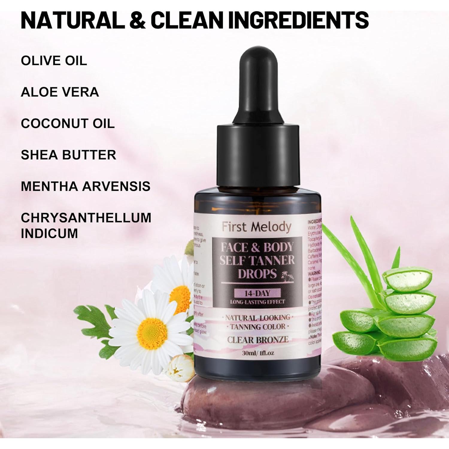 Gotas Autobronceadoras First Melody 30ml - Bronceado Natural Facial