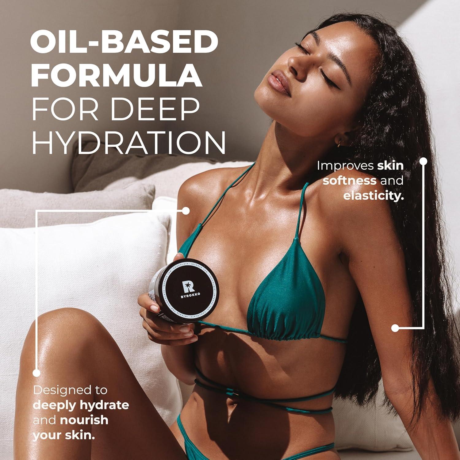 Aceite de Bronceado BYROKKO Chocolate 200ml - Acelera Bronceado