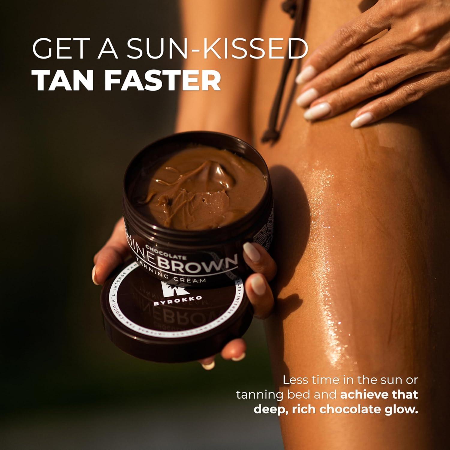 Aceite de Bronceado BYROKKO Chocolate 200ml - Acelera Bronceado