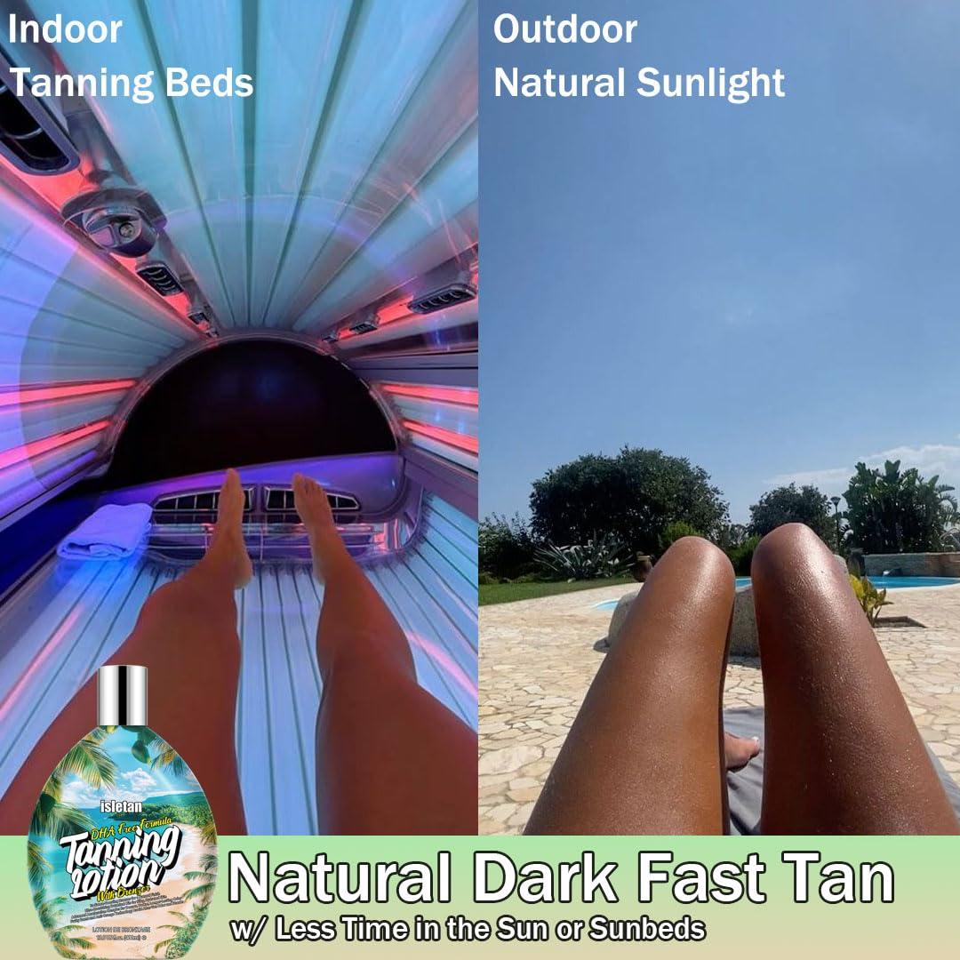 Loción bronceadora oscura Isletan 400ml para interiores y exteriores