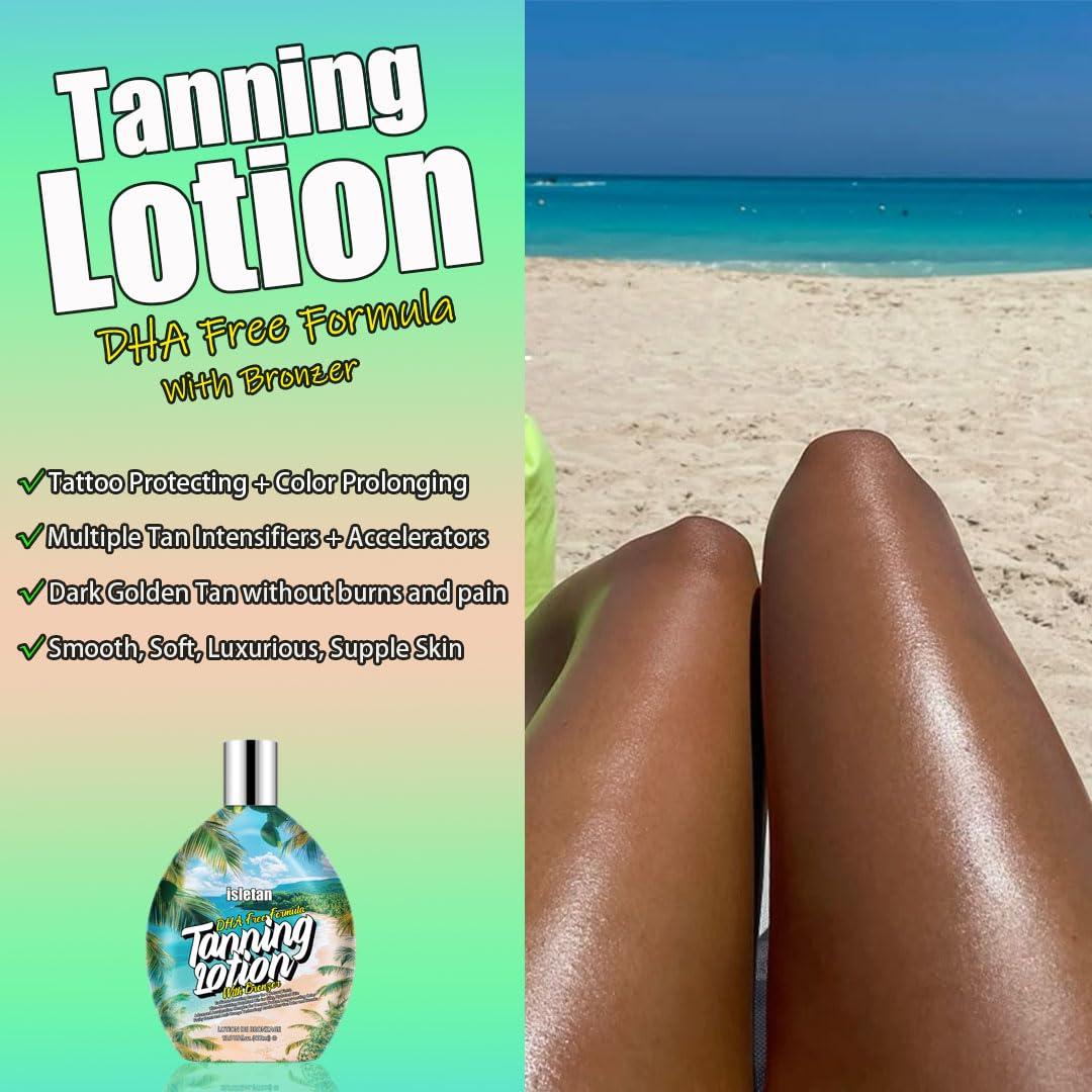 Loción bronceadora oscura Isletan 400ml para interiores y exteriores