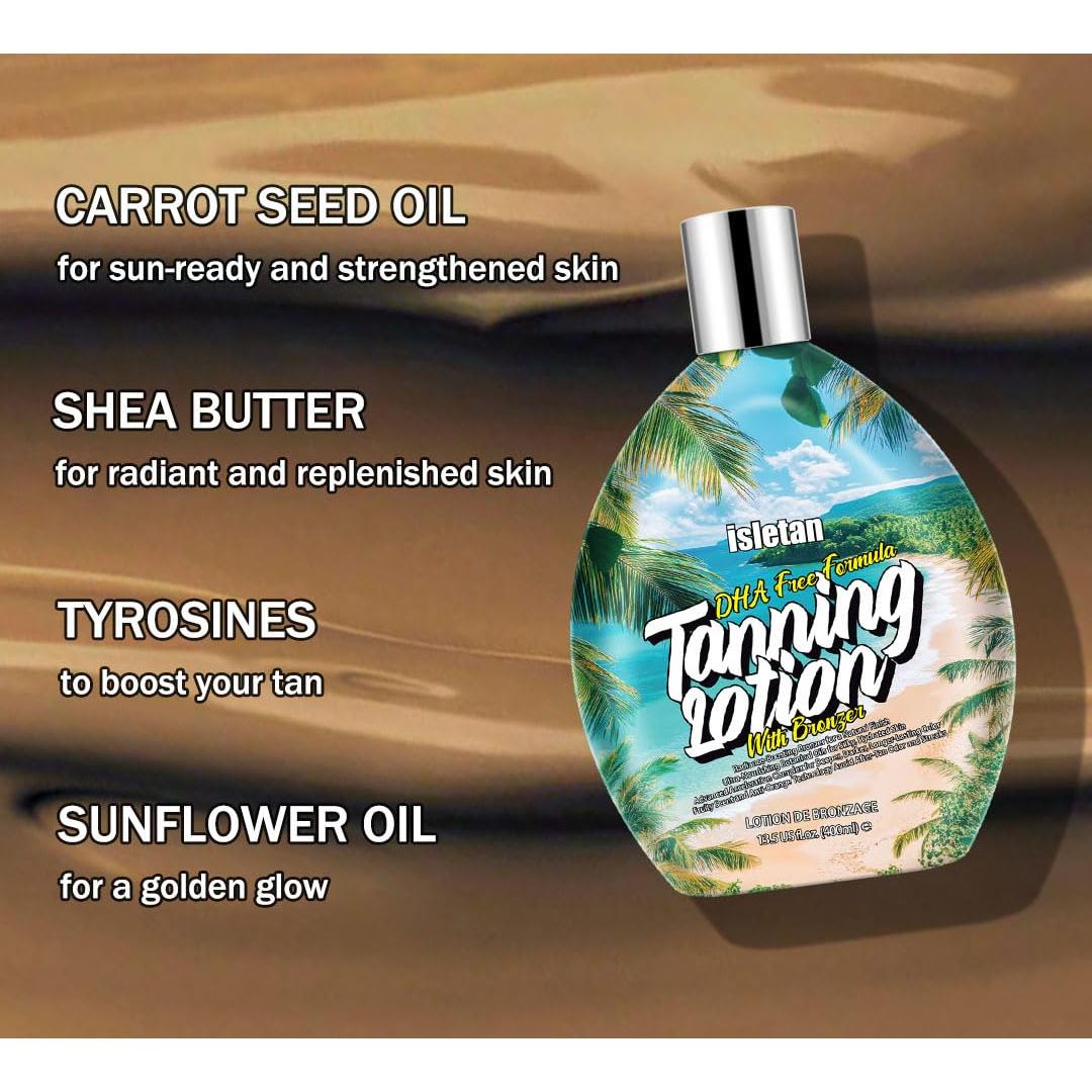 Loción bronceadora oscura Isletan 400ml para interiores y exteriores