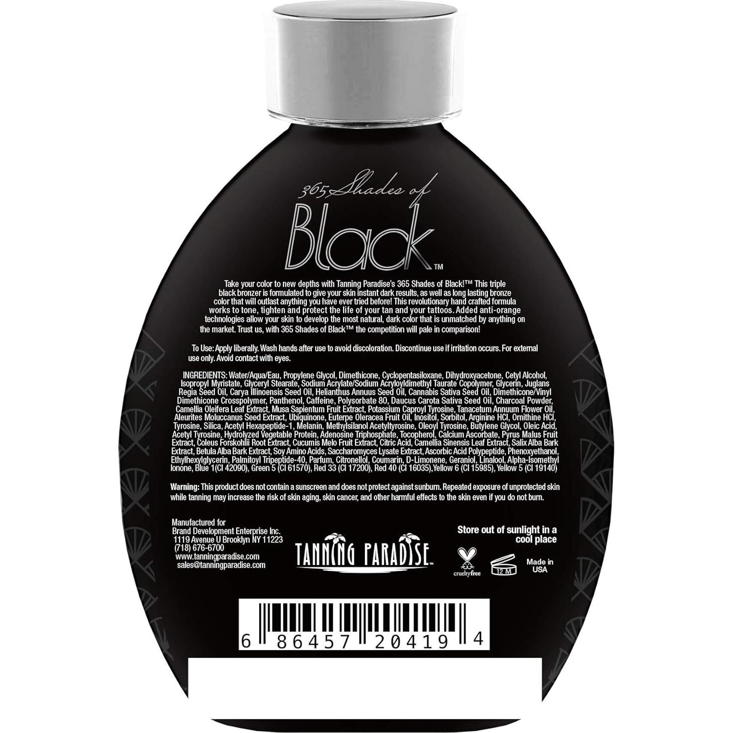 Loción Bronceadora Triple Negro 382.7ml - Paraíso de Bronceado