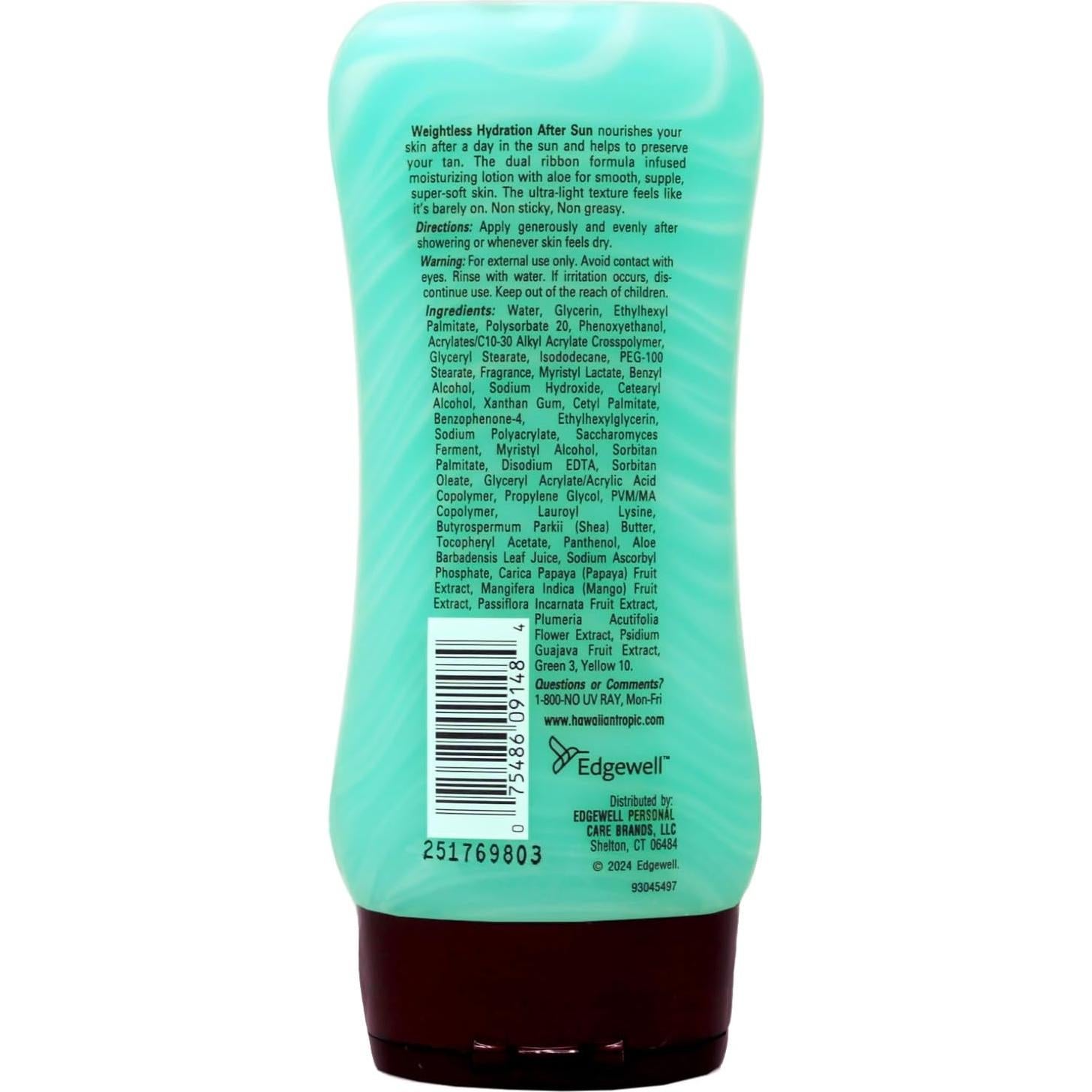 Hawaiian Tropic Loción Hidratante Sin Peso 180 ml
