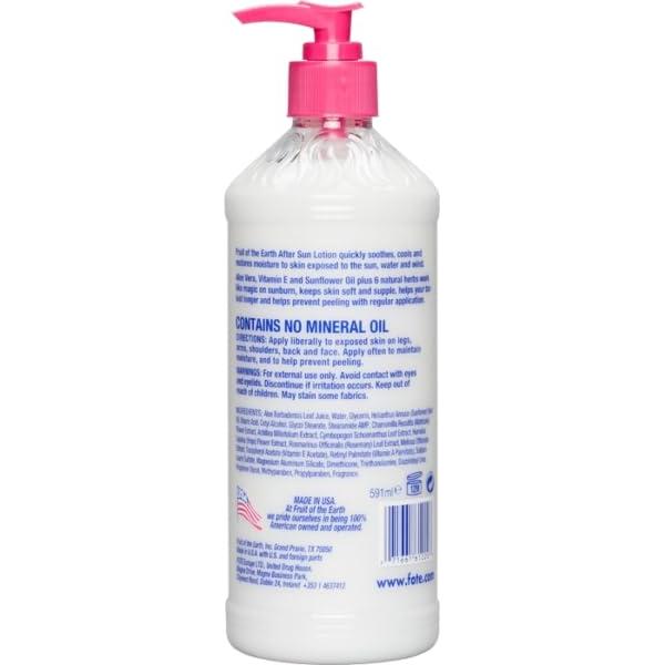 Loción Después del Sol Aloe Vera Fruit Of The Earth 591 ml