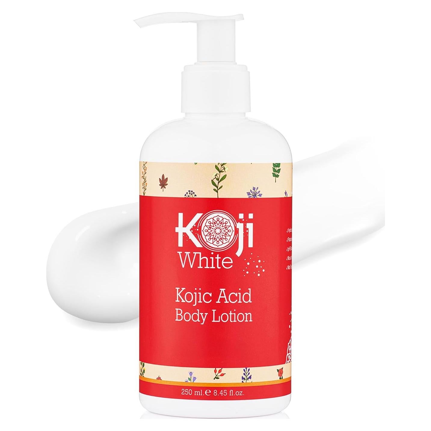 Loción Corporal Koji White 250 ml - Hidratante Vegana con Ácido Kójico