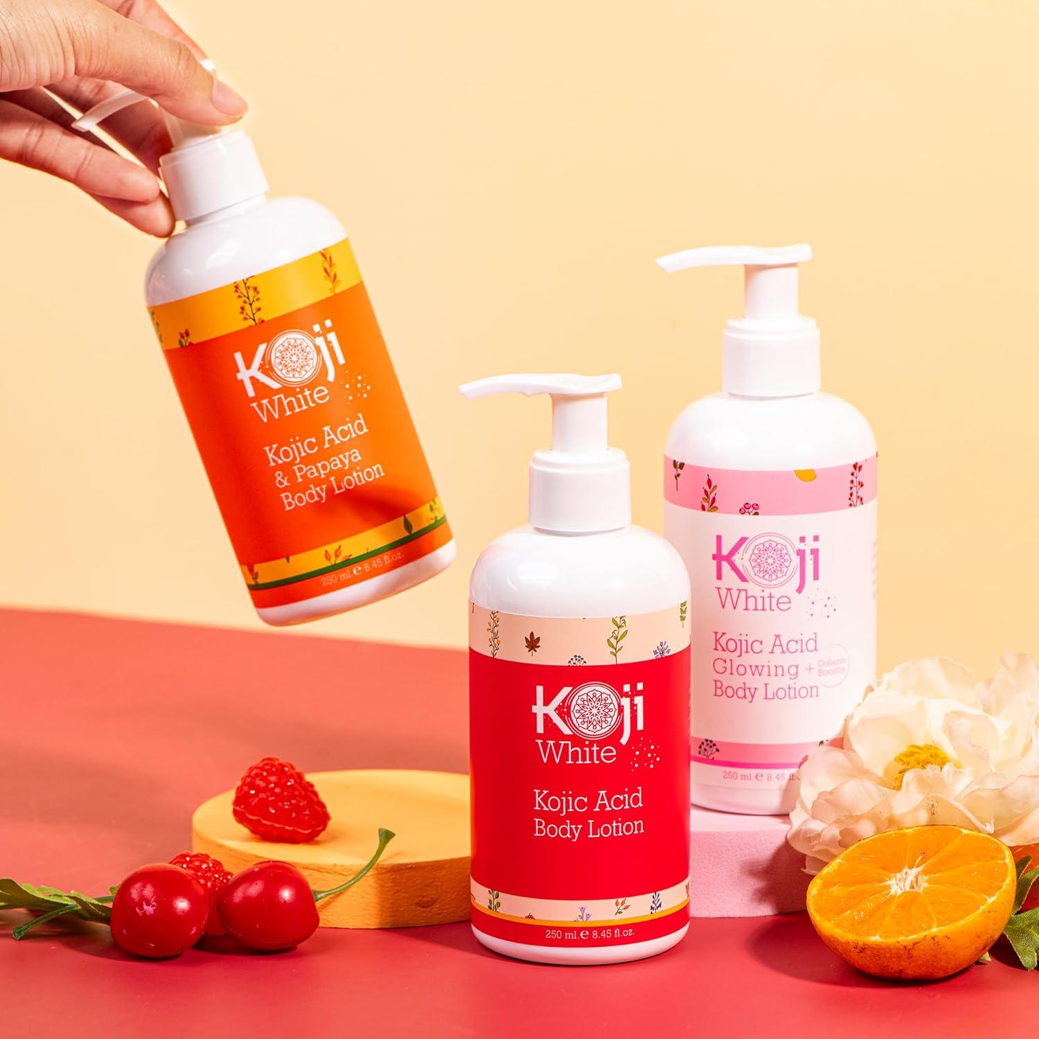 Loción Corporal Koji White 250 ml - Hidratante Vegana con Ácido Kójico