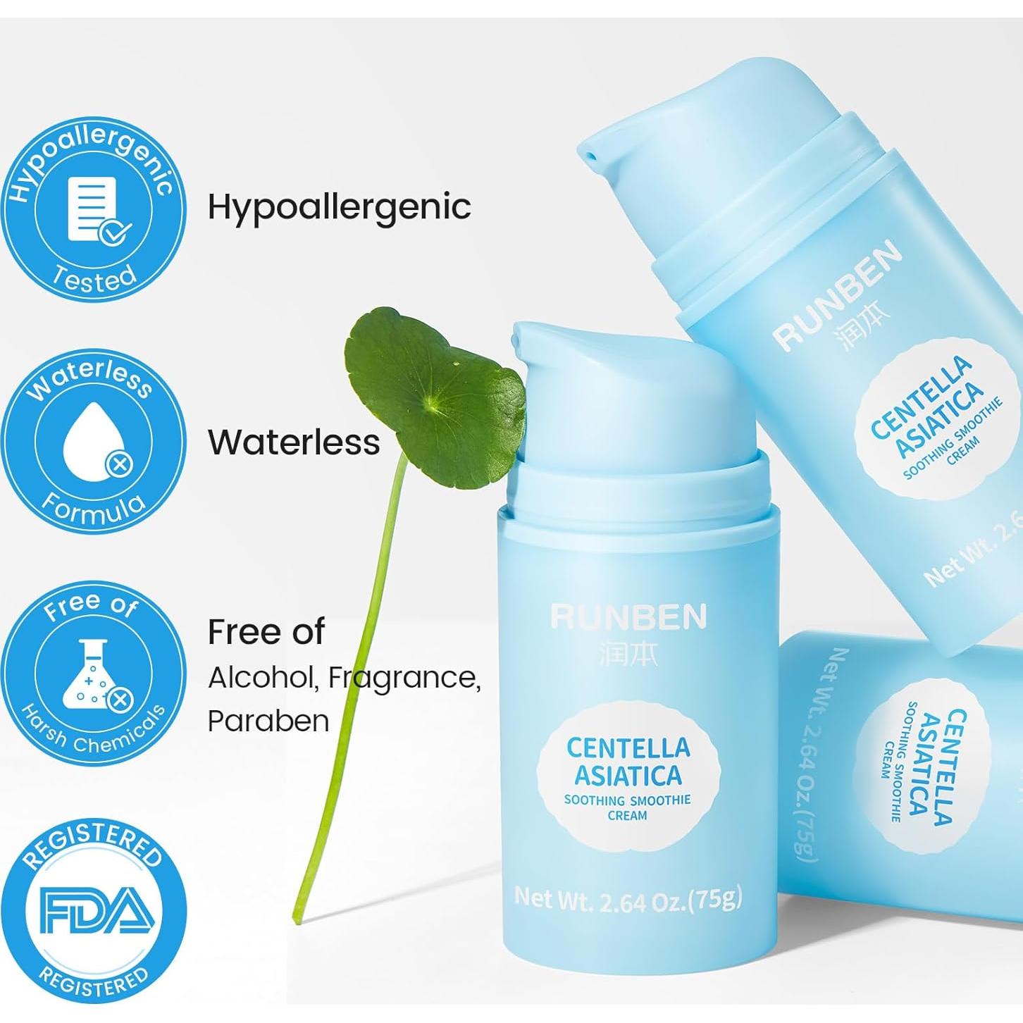 Crema Gel Hidratante RUNBEN para Cara Bebé 75 g - Centella Asiática