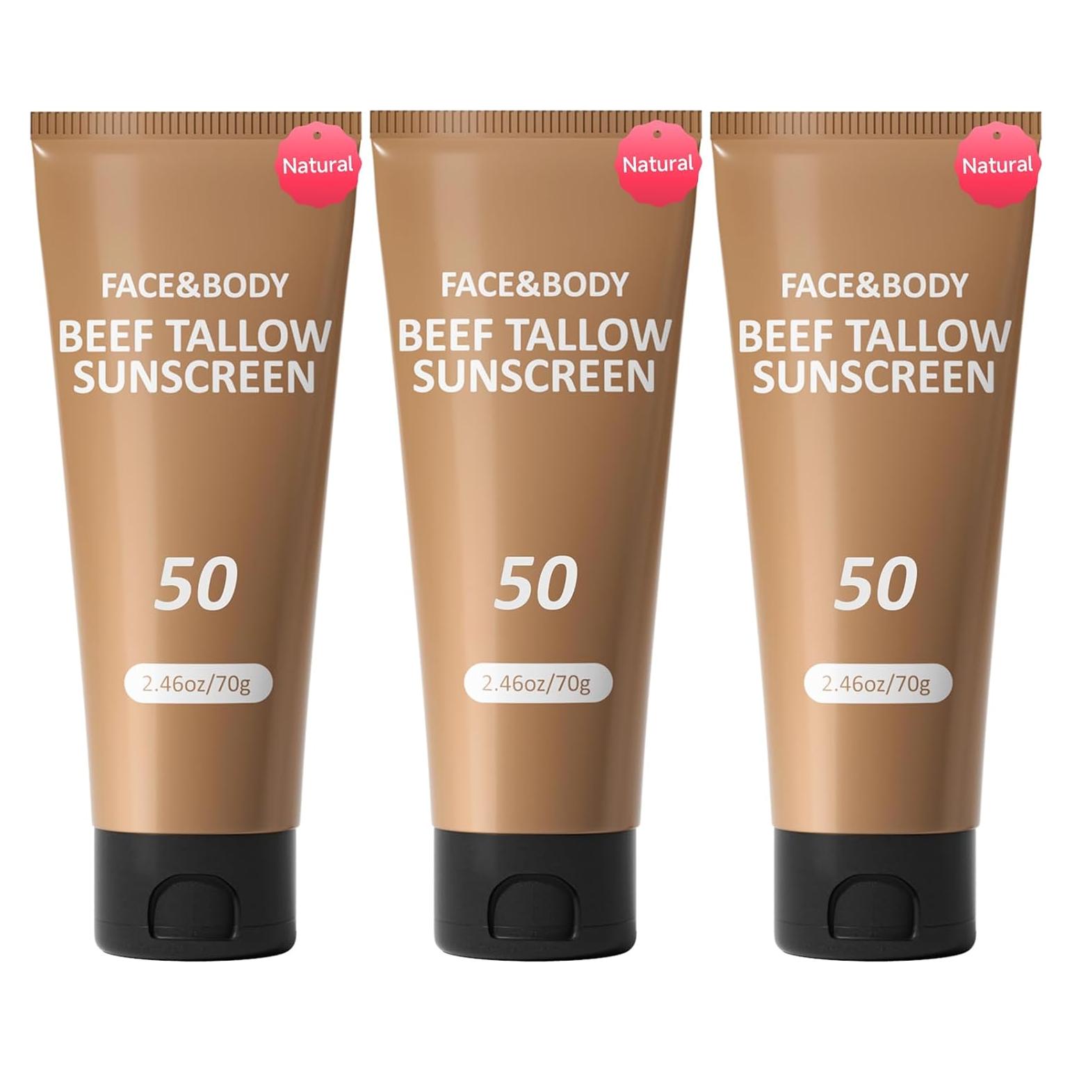 Protector Solar Natural HZENPPOR 3 Paquetes 69.85g