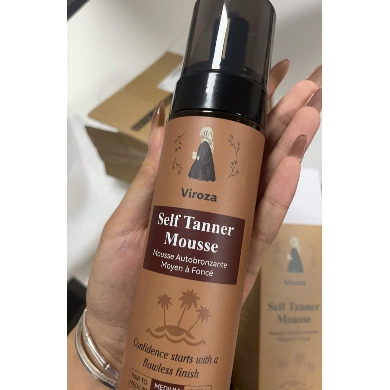 Mousse Autobronceador Viroza 200ml - Tono Medio a Oscuro Vegano
