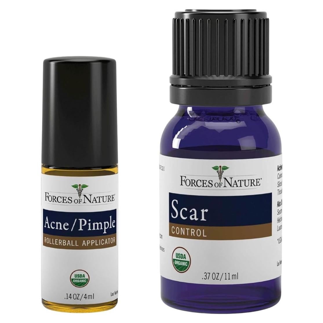 Paquete Roll-Ons Orgánicos Forzas de la Naturaleza - Acné y Cicatriz