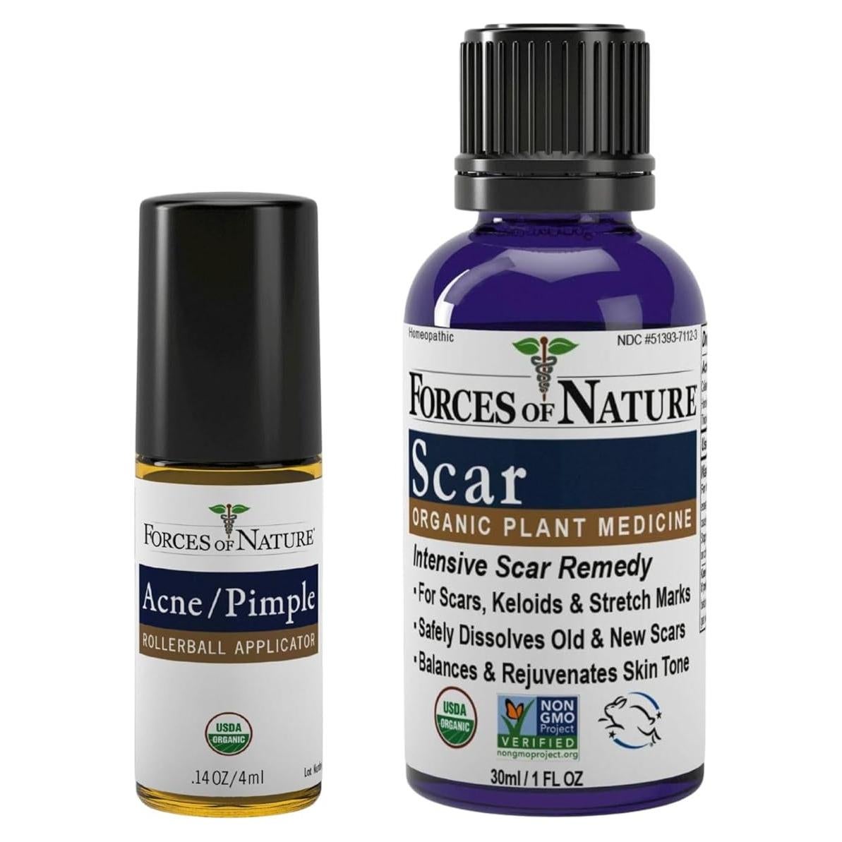 Paquete Tratamiento Acné y Cicatrices Forces of Nature 4.14ml 29.57ml