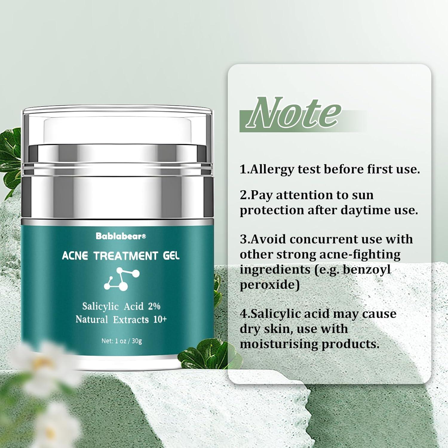 Crema Tratamiento Acné Bablabear 30g 2% Ácido Salicílico