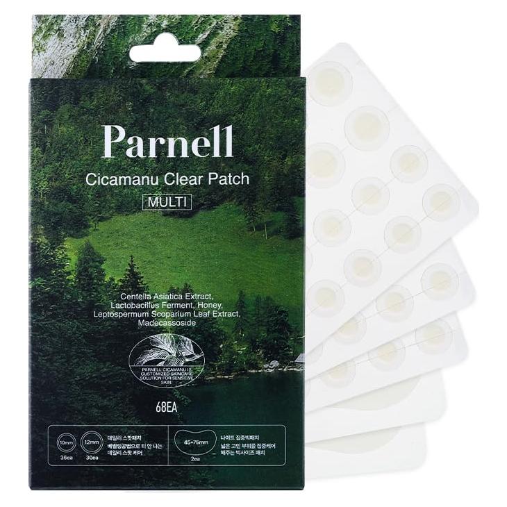 Parche Hidrocoloide Parnell Cicamanu para Acné - 68 Unidades