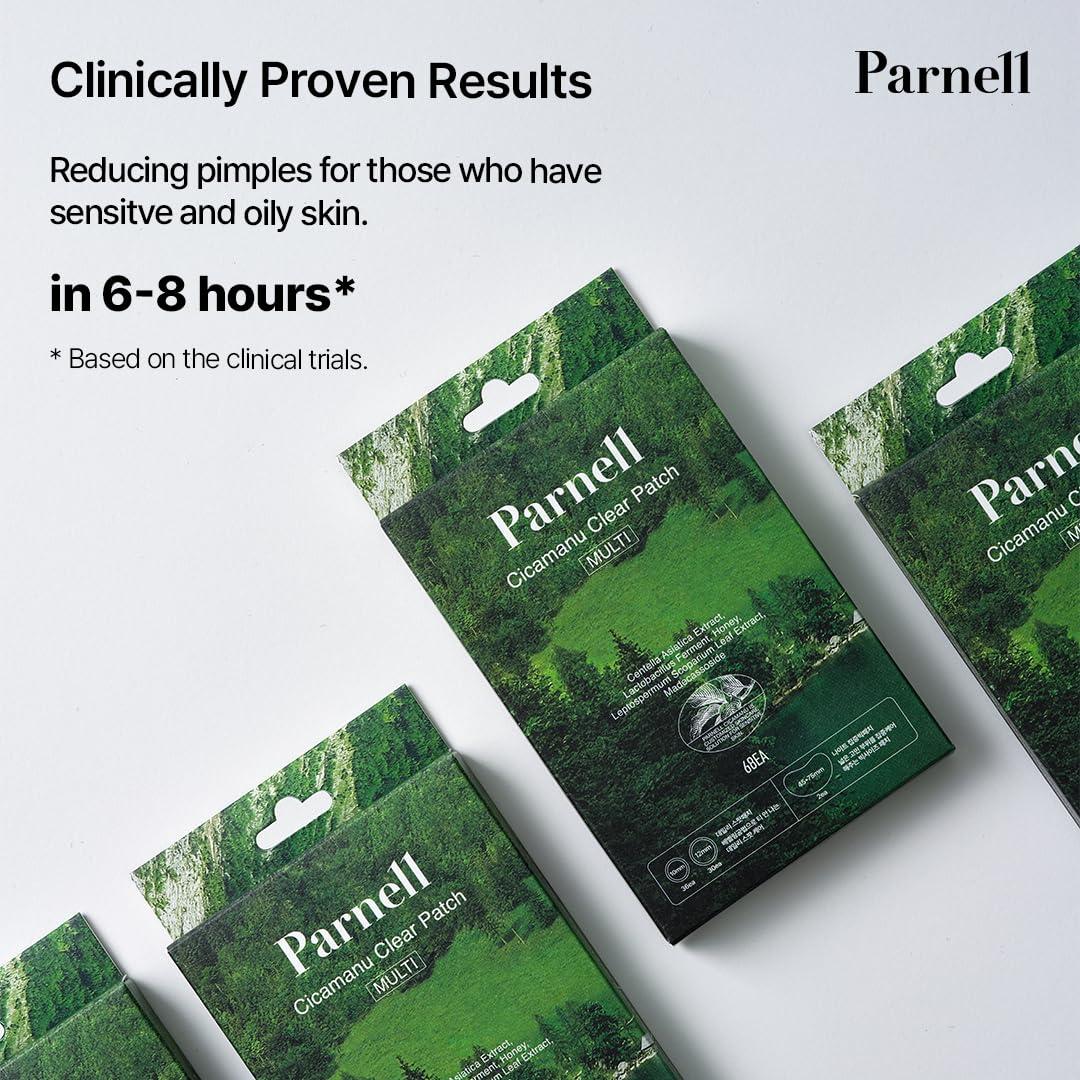 Parche Hidrocoloide Parnell Cicamanu para Acné - 68 Unidades
