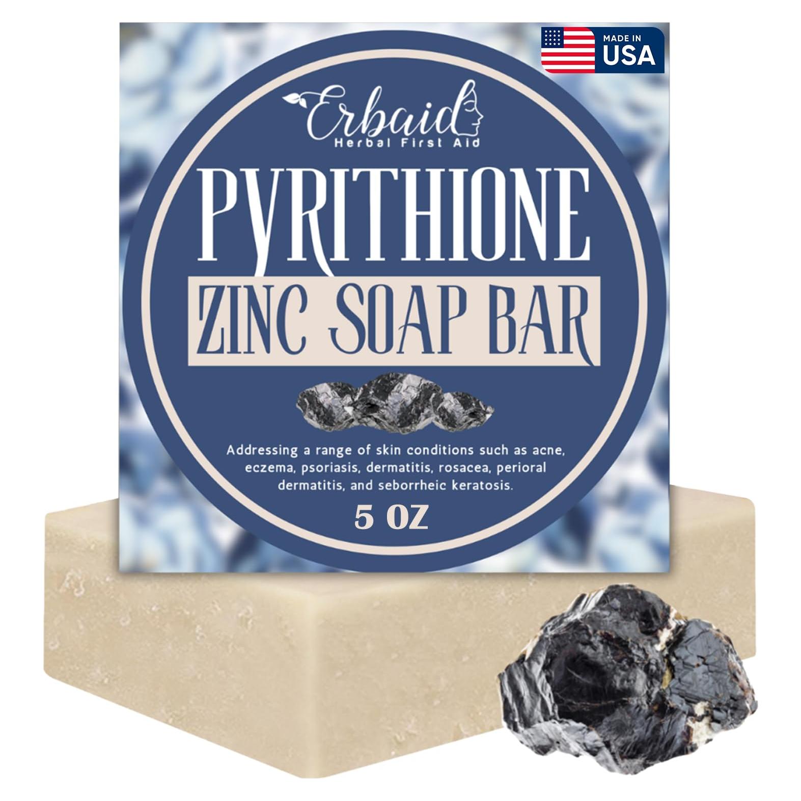 Jabón de Zinc Piritiona Erbaid 113g - Para Acné y Eccema