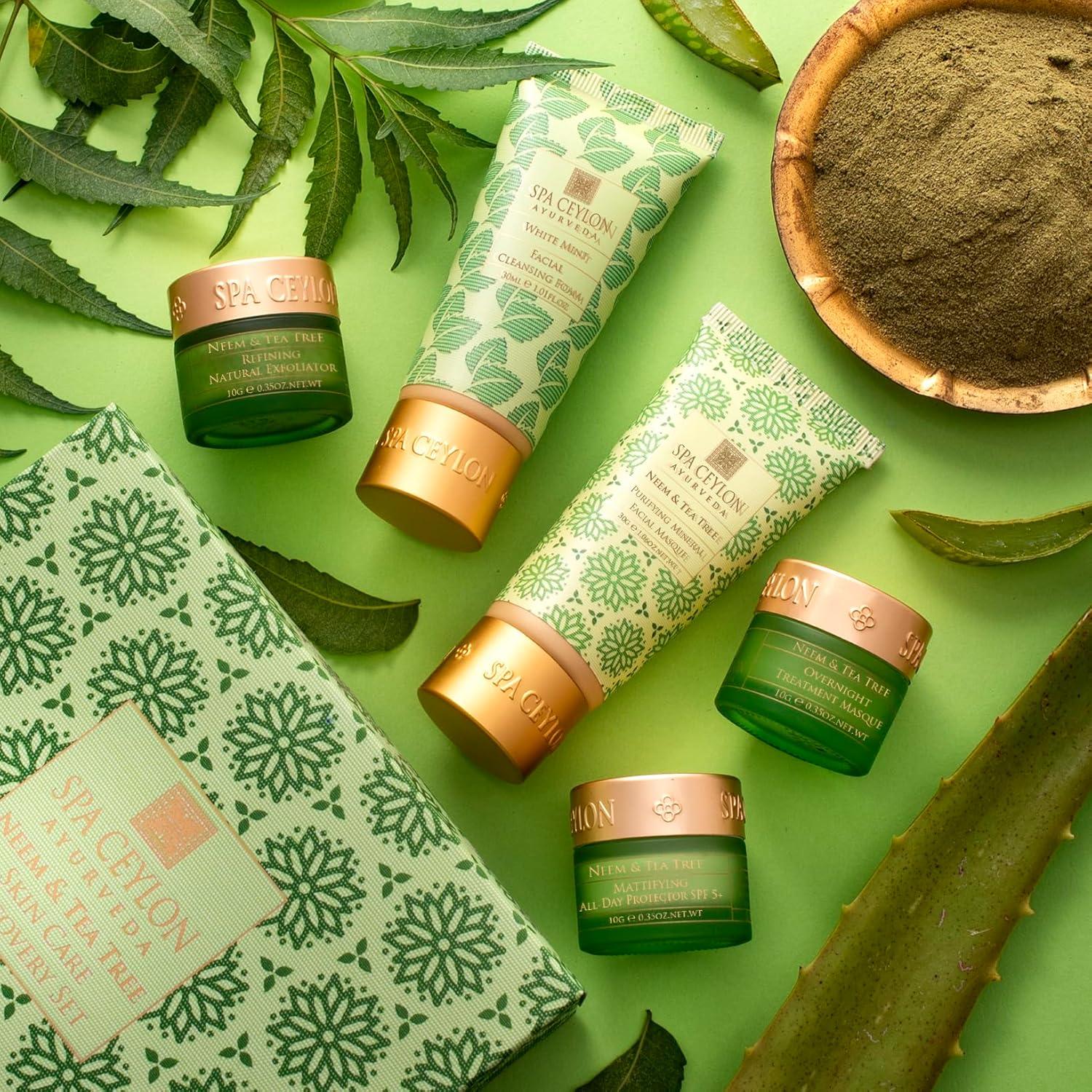 Set de Cuidado Facial Spa Ceylon Neem y Árbol de Té 5 Piezas