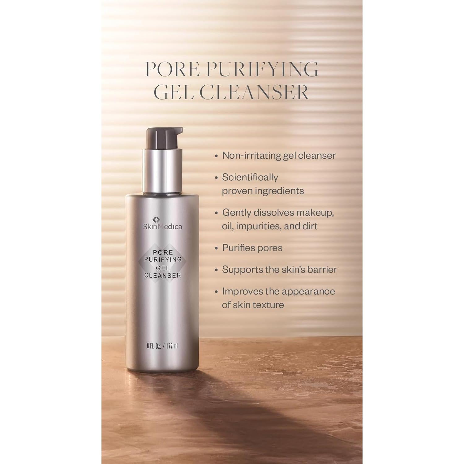 Gel Limpiador Purificante SkinMedica 177 ml - Piel Suave y Fresca